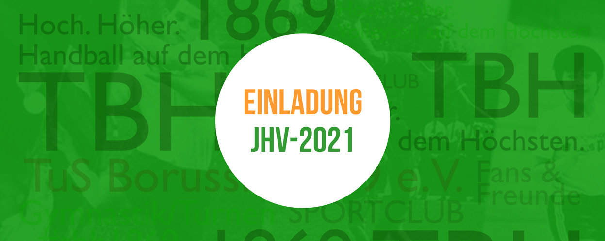 Banner zur JHV-2021 des Gesamtvereins