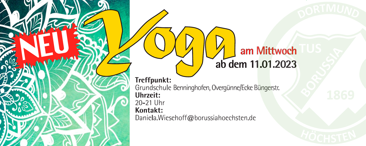 Banner zu neuem Hatha-Yoga-Kurs